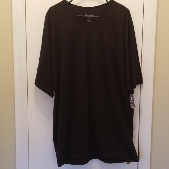 Champion Cotton Blend Graphic Logo Vneck Shirt - Picture 5 of 5